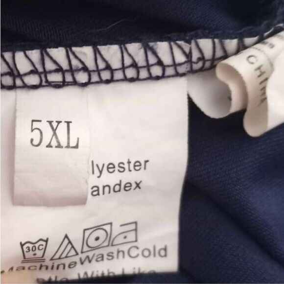 SHEIN NAVY V-NECK LONG SLEEVE MAXI DRESS SZ.5XL EUC. - Picture 8 of 11